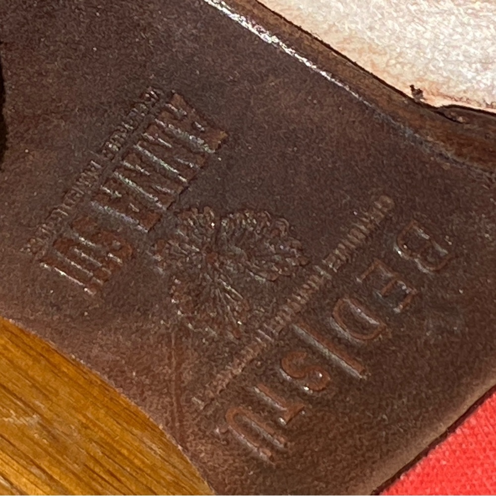 Bed|Stu Anna Sui Lucianna white hand tooled size 8 - Picture 3 of 7